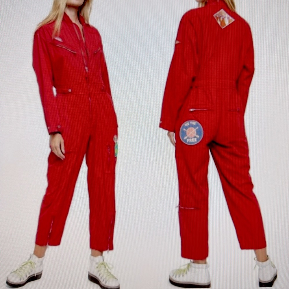 Free People Lena Flight Jumpsuit